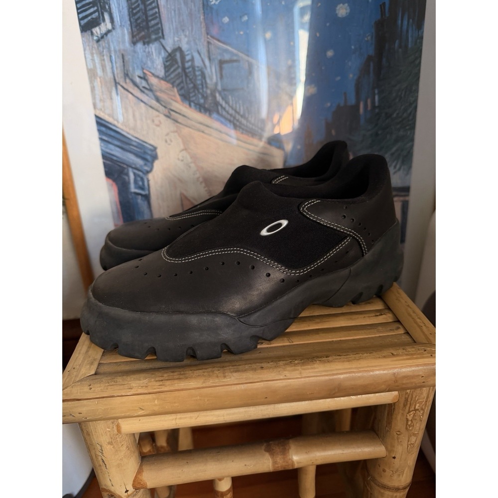 Vintage Oakley Slip On Shoes Mens Size 8 Gorpcore Black Tech Boots Y2K